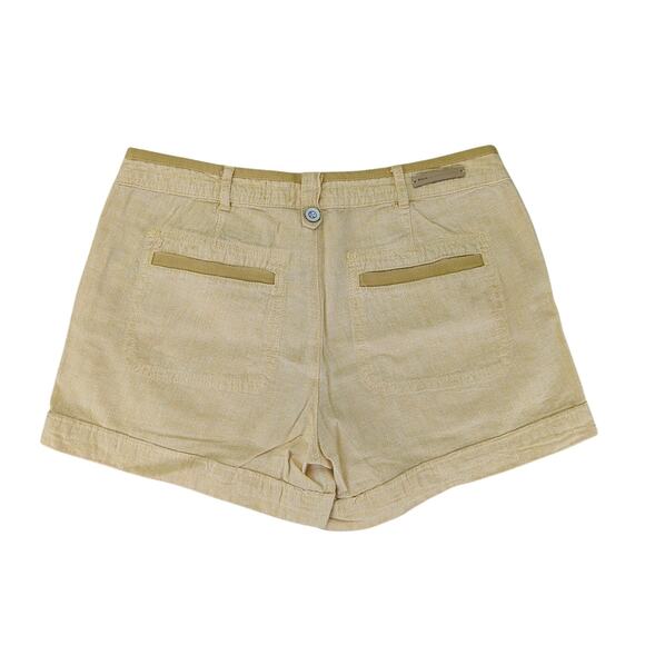 Pilcro Linen Blend Shorts Women's Size 2 Summer Yellow Camp 512695 - Picture 2 of 4